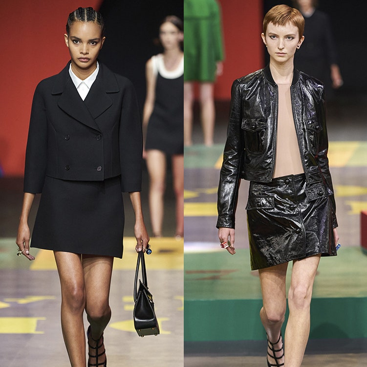 Показ Christian Dior весна-лето 2022 &- еще одно доказательство, что вам нужен черный костюм с мини-юбкой