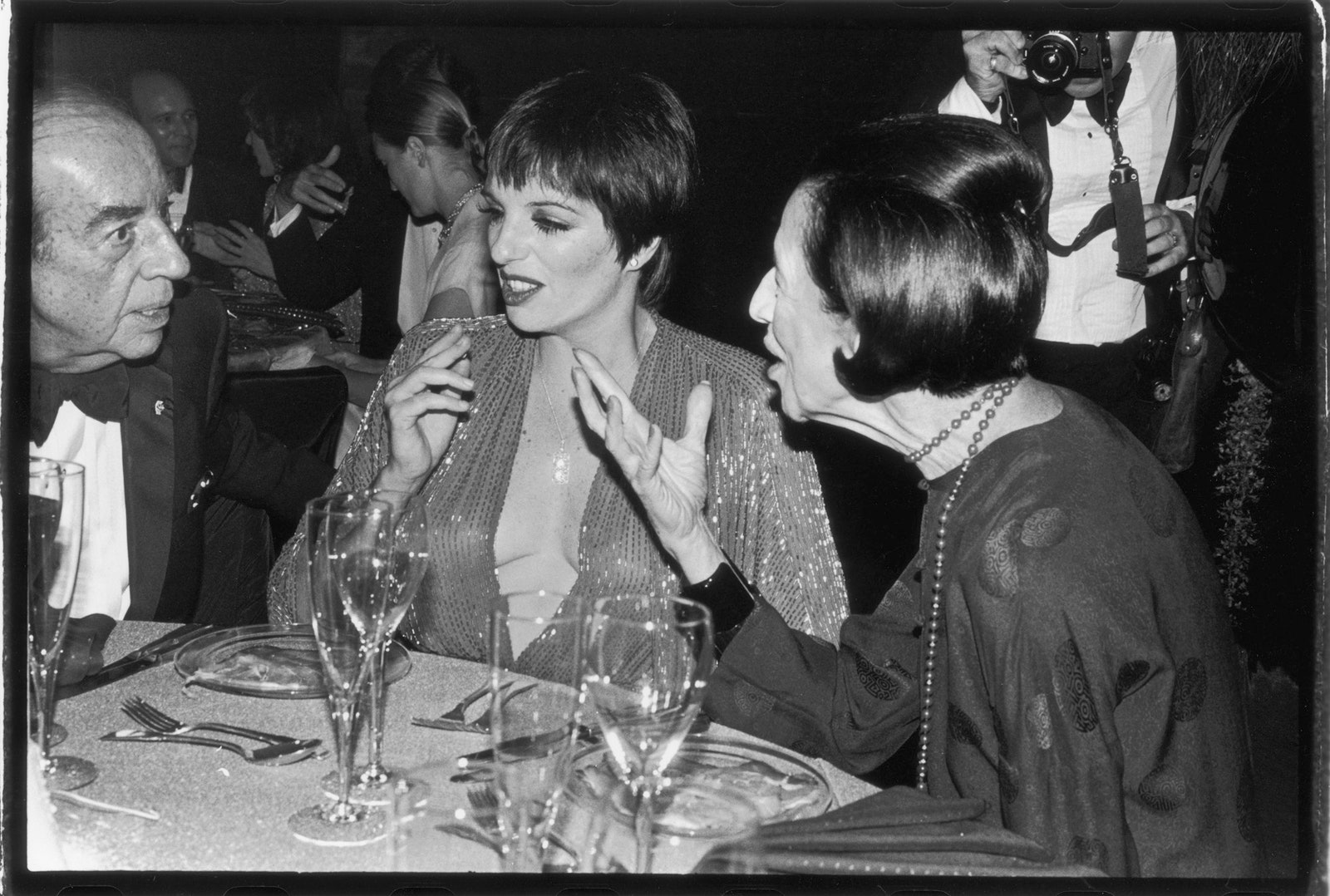 Винсент и Лайза Миннелли и Диана Вриланд в «Студии 54» 1979