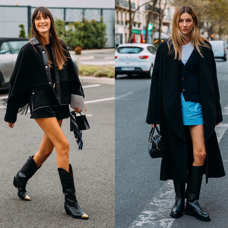 Как модно носить высокие сапоги осенью 2023: 5 идей стильных образов