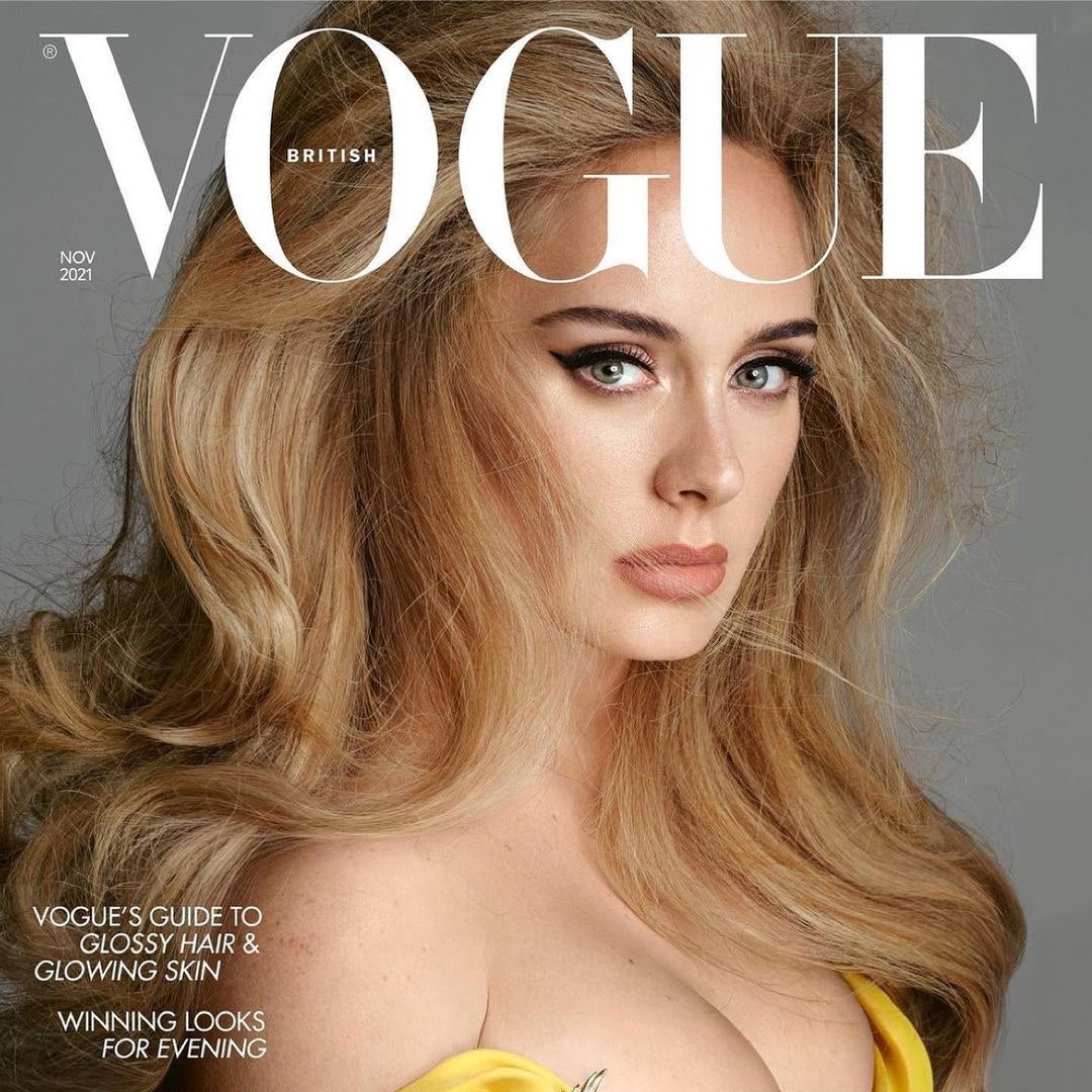 Вдохновение дня: суперобъемная укладка Адель на обложке британского Vogue