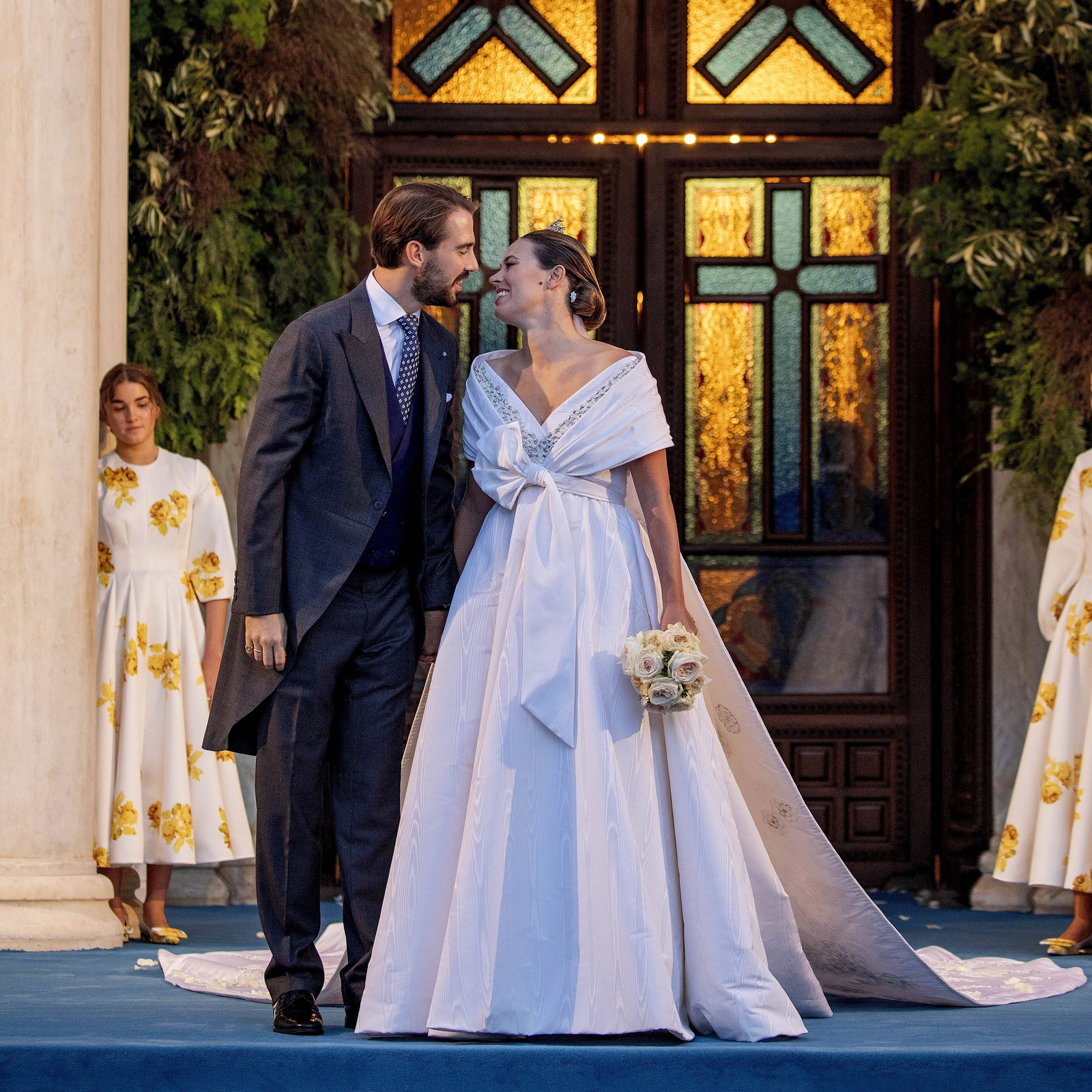 Взгляните на фотографии со свадьбы крестника принцессы Дианы принца Филиппоса и Нины Флор