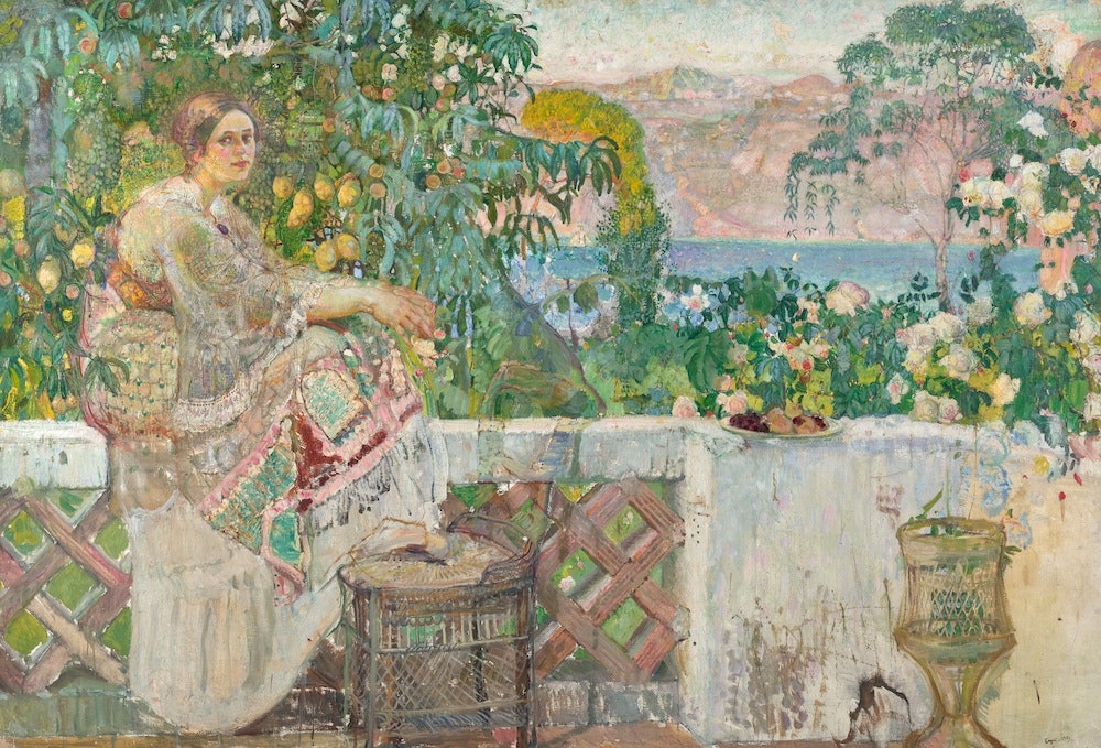 Алексей Савинов. «На балконе» 1909