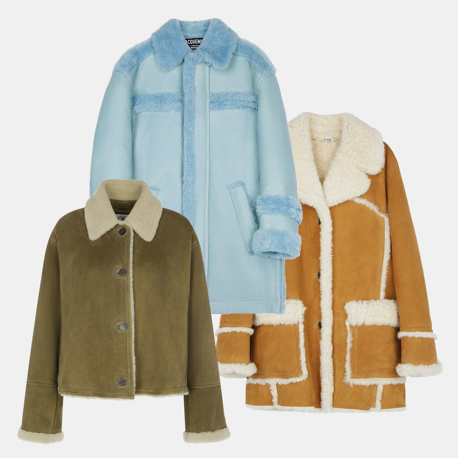 Дубленка из овчины Loewe дубленка из овчины Jacquemus дубленка из овчины Miu Miu