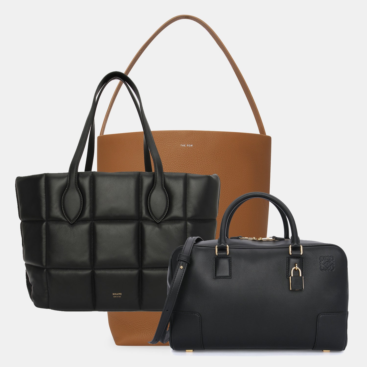 Сумка Khaite Florence тоут The Row NS Park сумка Loewe Amazona 28
