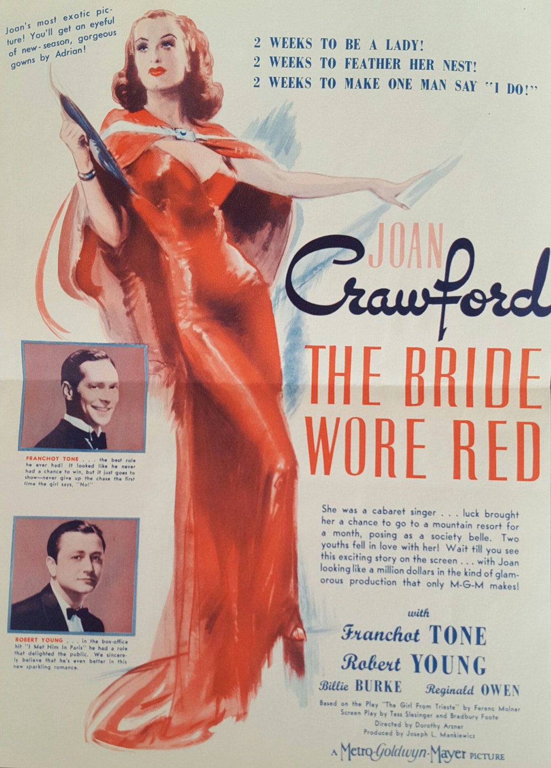 Рекламный постер к фильму «Невеста была в красном»