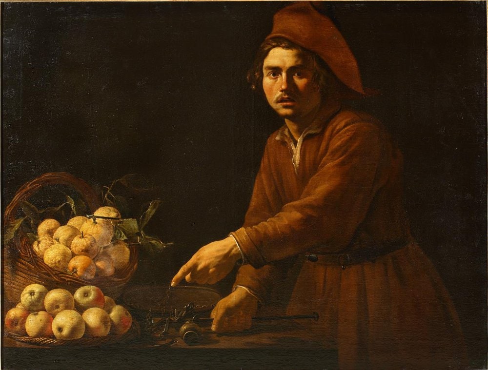 «Продавец фруктов» Манфреди Бартоломео. Около 1615 года. ГМИИ им. А. С. Пушкина