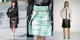 Одежда из кожи также может быть очень востребованной заявил нам в своем дебюте для Bottega Veneta Дэниел Ли и представил...