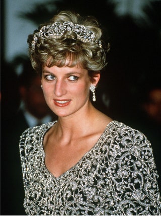 Image may contain Diana Princess of Wales Human Person Accessories Accessory and Lace