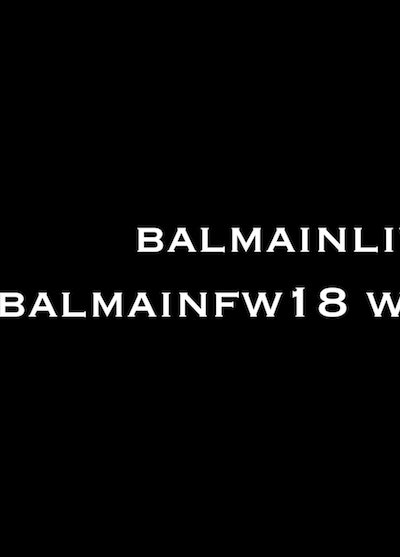 Прямая трансляция показа Balmain в 13.30 по московскому времени