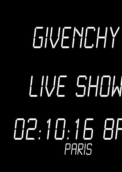 Видео Givenchy весналето 2017 шоу в прямом эфире