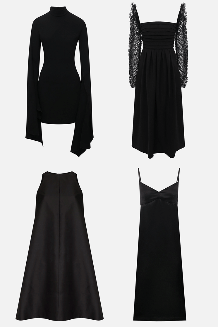 Черное платье на любую фигуру 22 варианта в подборке Vogue в которых можно встретить Новый год а потом еще не раз надеть