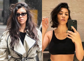 Image may contain Human Person Cell Phone Electronics Mobile Phone Phone Kourtney Kardashian Clothing and Apparel