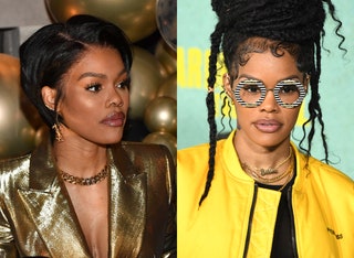 Image may contain Human Person Sunglasses Accessories Accessory Face Teyana Taylor Hair Clothing Apparel and Coat