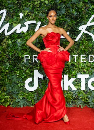 Image may contain Jourdan Dunn Clothing Apparel Fashion Human Person Evening Dress Gown Robe Premiere and Dress