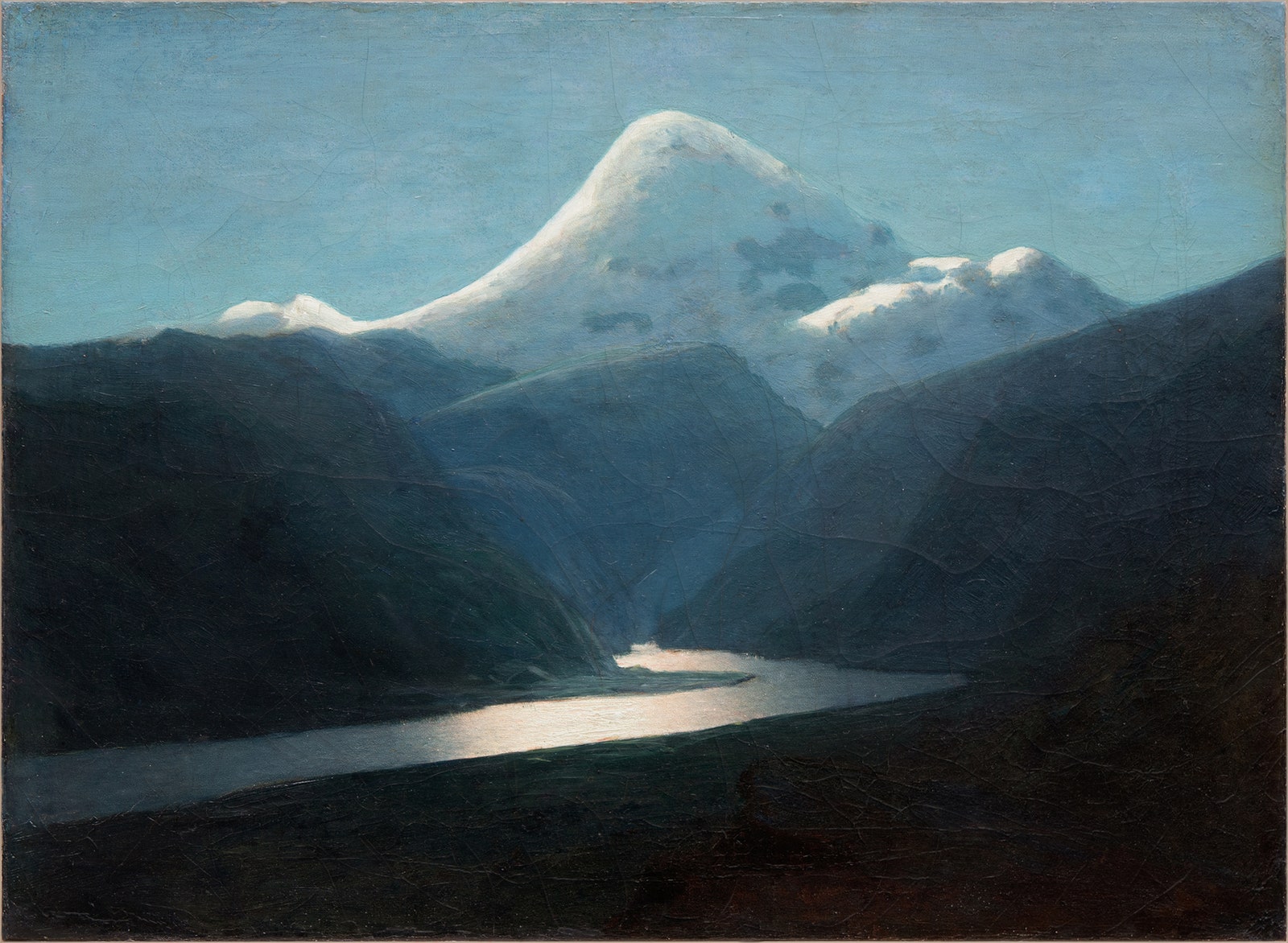 Архип Куинджи «Снежные вершины гор. Лунная ночь. Кавказ» 18901895