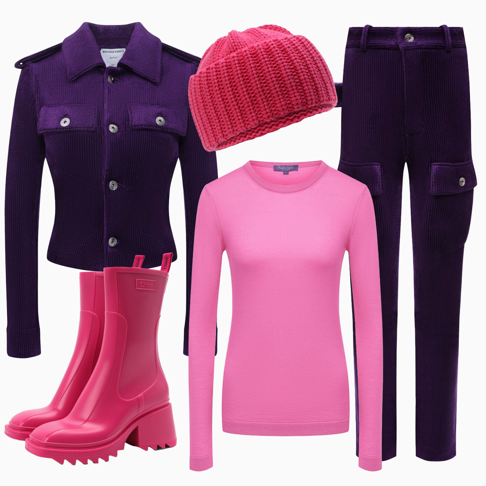 С какими цветами носить фиолетовый — 5 беспроигрышных комбинаций