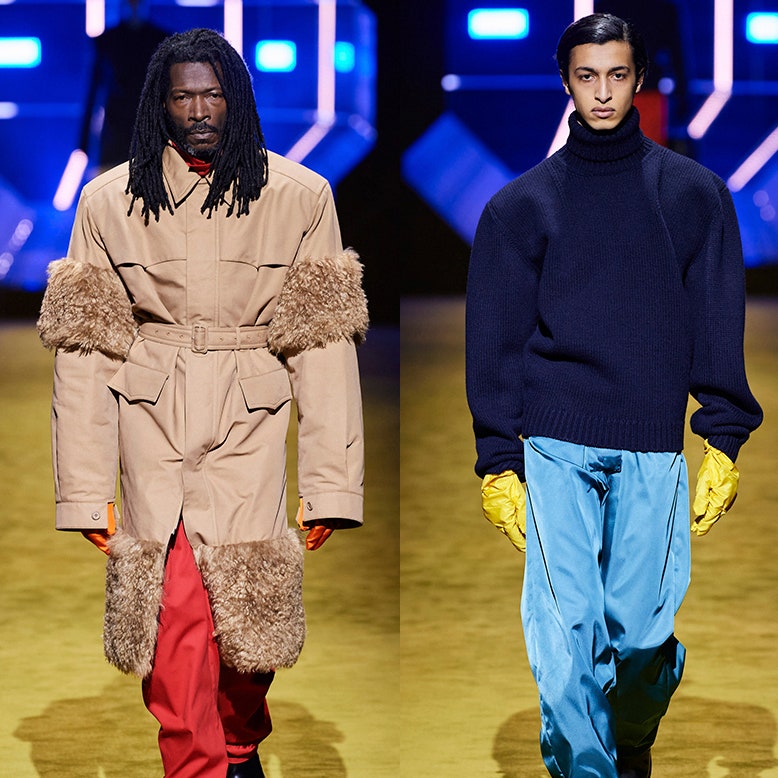 Цветные брюки, как в новой коллекции Prada осень-зима 2022, &- гарант хорошего настроения