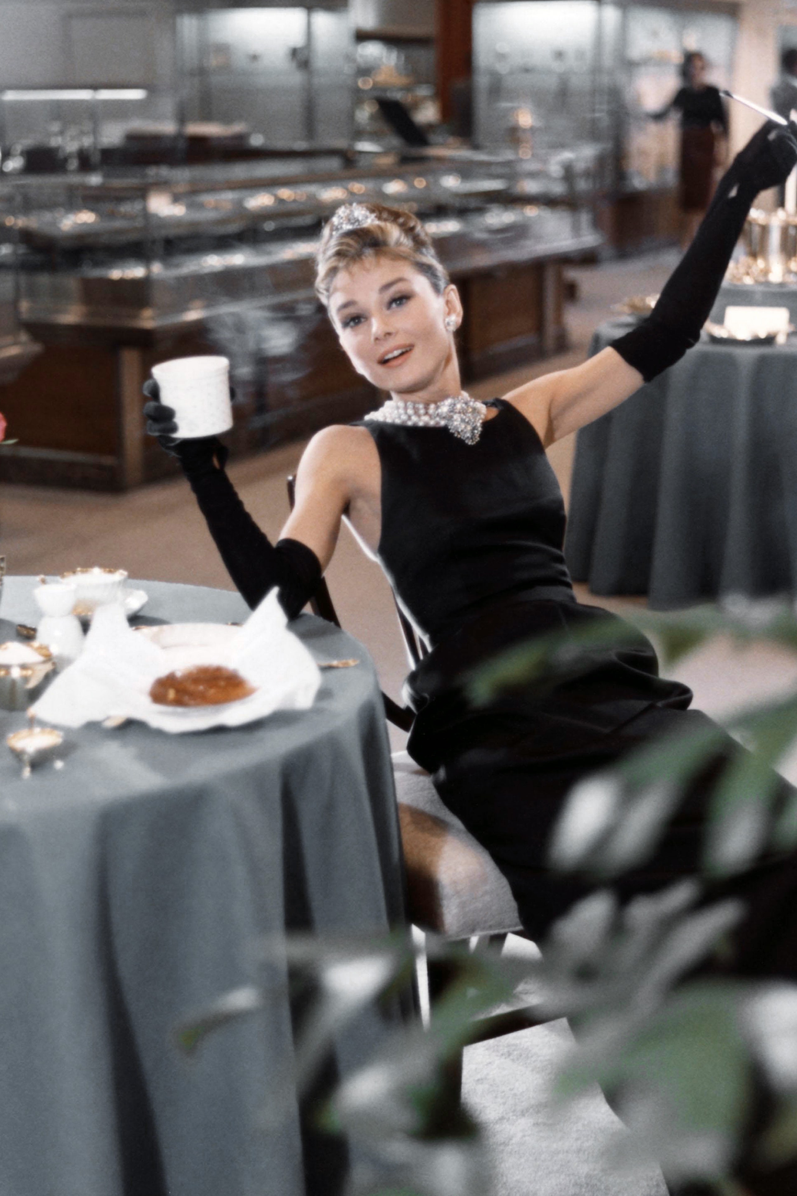 NEW YORK  1961  Actress Audrey Hepburn poses for a publicity still for the Paramount Pictures film 'Breakfast at...