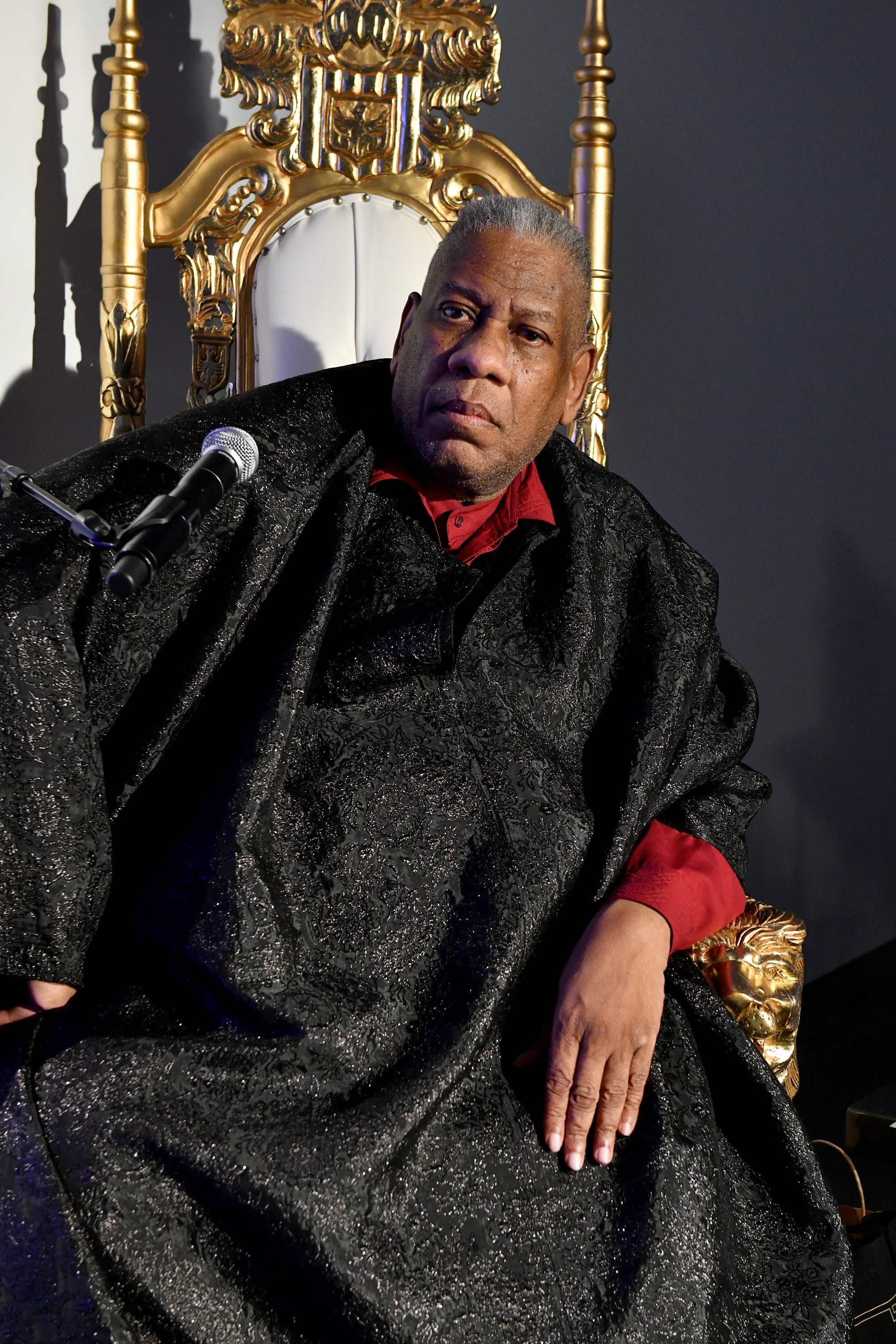 NEW YORK NEW YORK  FEBRUARY 05 AndrÃ© Leon Talley attends the Blue Jacket Fashion Show to benefit the Prostate Cancer...