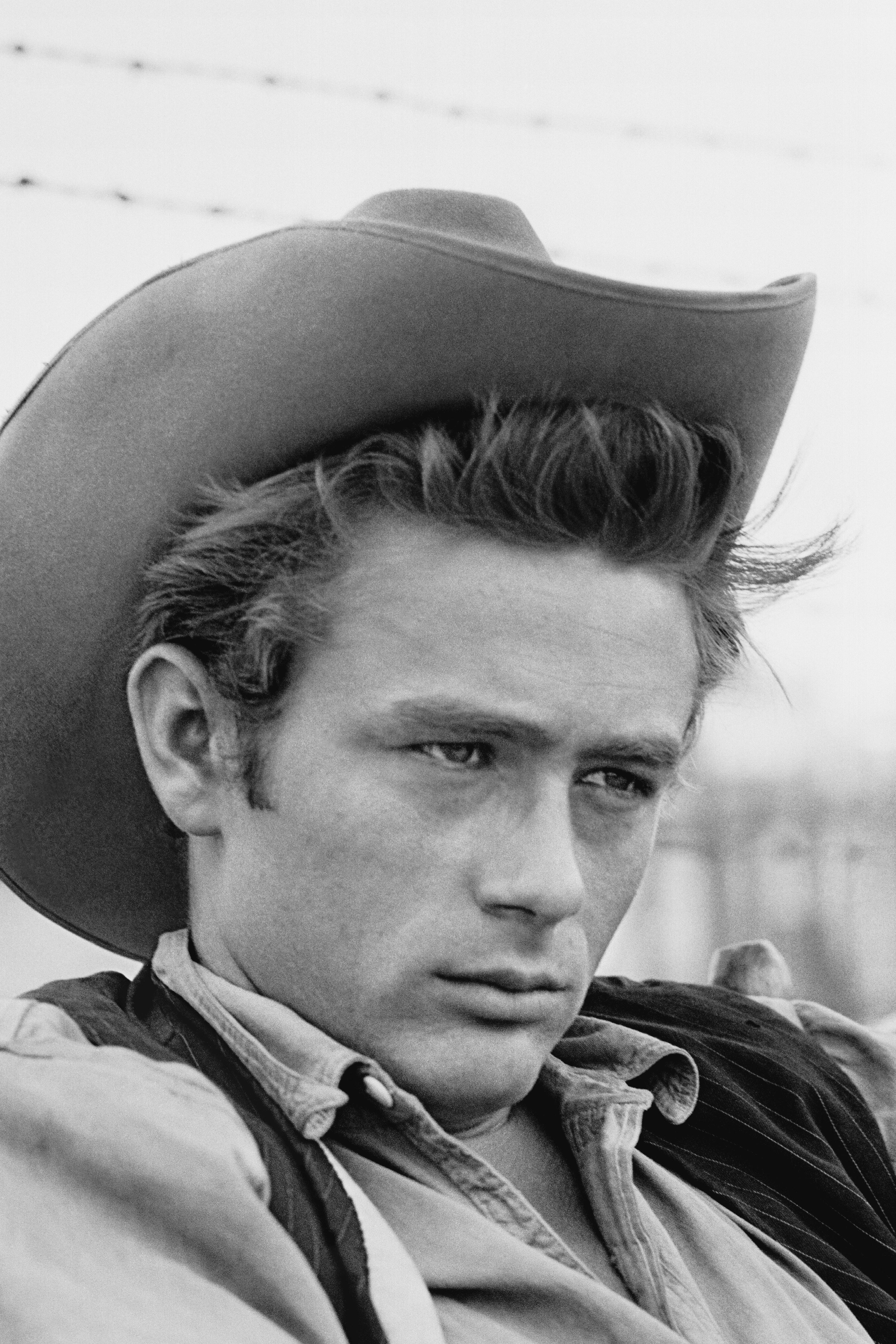 MARFA TX  July 1955  Actor James Dean on the set of the movie Giant in July 1955 in Marfa Texas.