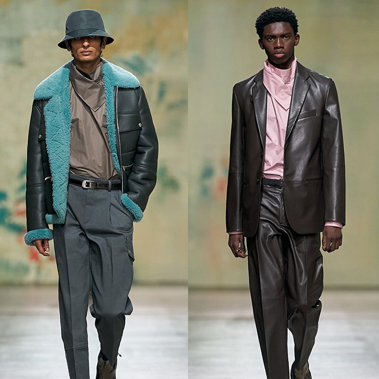 5 цветовых сочетаний из мужской коллекции Hermès осень-зима 2022, которые стоит повторить