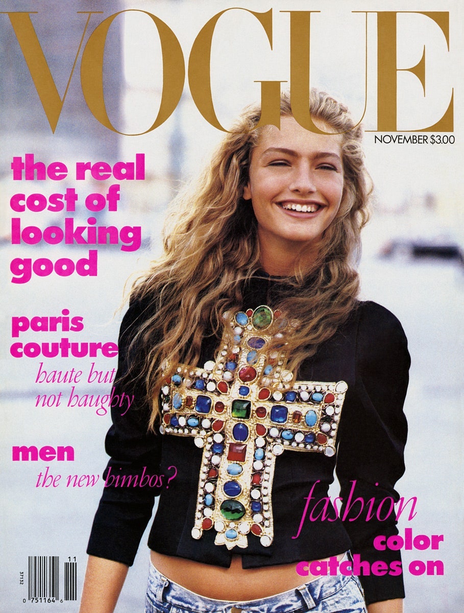 Vogue US ноябрь 1988. Фото Питер Линберг
