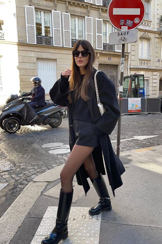 Как носить шорты предстоящей весной Берем пример с парижанки Леи Сфез
