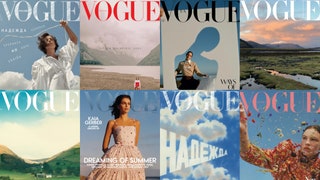 25 обложек Vogue за всю историю журнала главным героем которых становилось ясное мирное небо